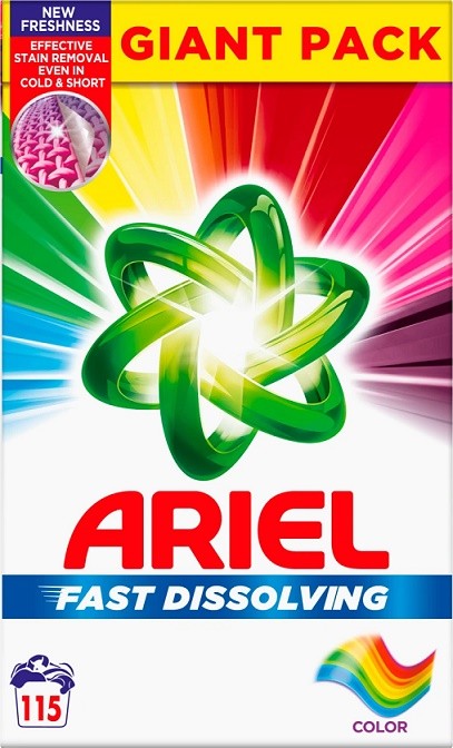 Ariel prášek 115dáv/6,32kg Color box - Drogerie Prací prostředky Prací prášky 20 - 60 dávek